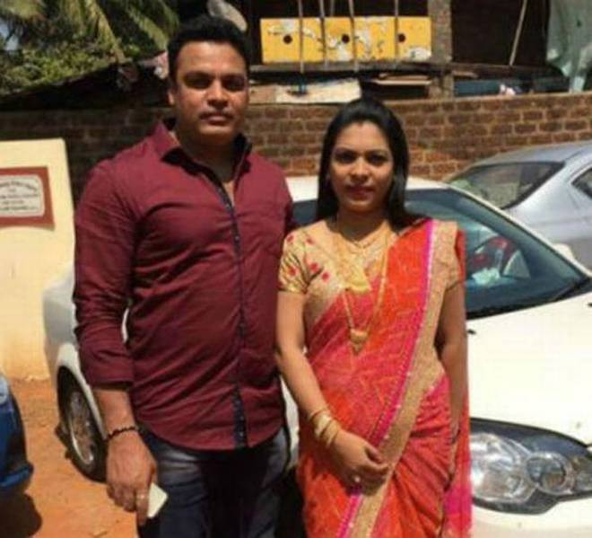 Chandrakanth S. Kondali và Akshatha Rekha thời còn mặn nồng.