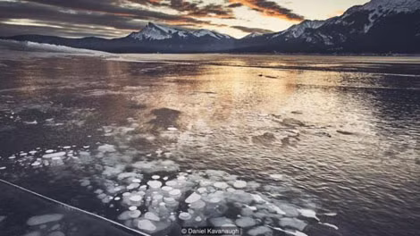 Hồ Abraham ở tỉnh Alberta, miền tây Canada.