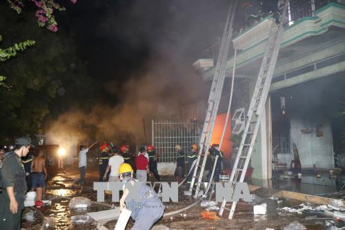 Hiện trường vụ cháy.