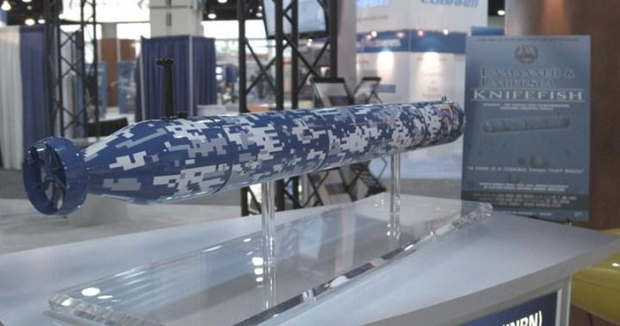 Robot Knifefish có thiết kế bên ngoài rất giống quả ngư lôi MK-48.