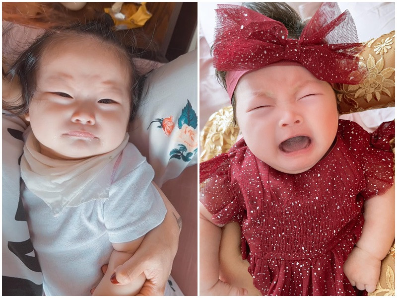 Pha Lê không ít lần "than thở" bé Ốc nổi tiếng hơn cả mẹ trên mạng xã hội.