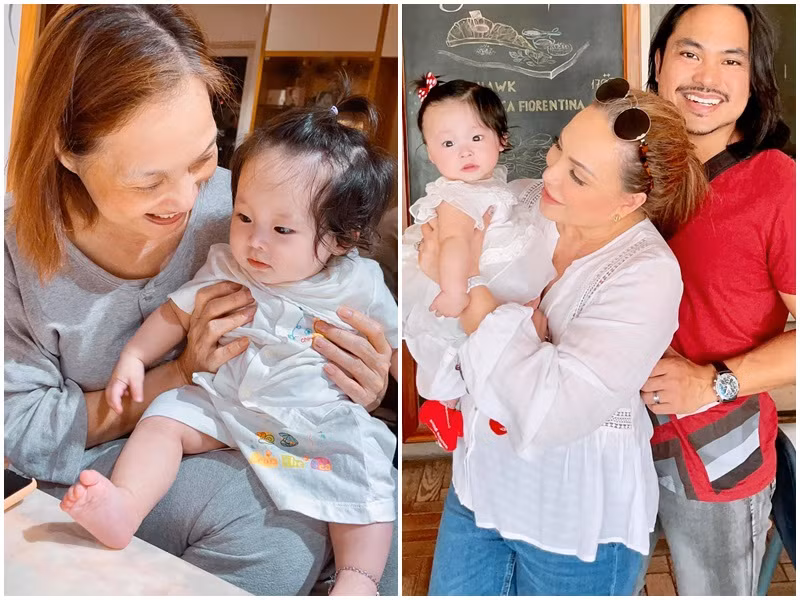 Con gái của Pha Lê đi đâu cũng được nhiều người cưng nựng bởi vẻ ngoài đáng yêu.