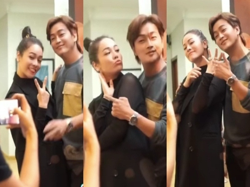 Nhật Kim Anh nhanh chóng phản hồi về clip được cầu hôn. Trên trang cá nhân, nữ diễn viên khẳng định cô làm clip hài hước cùng với các thành viên trong công ty để giải trí. Ảnh: Yan