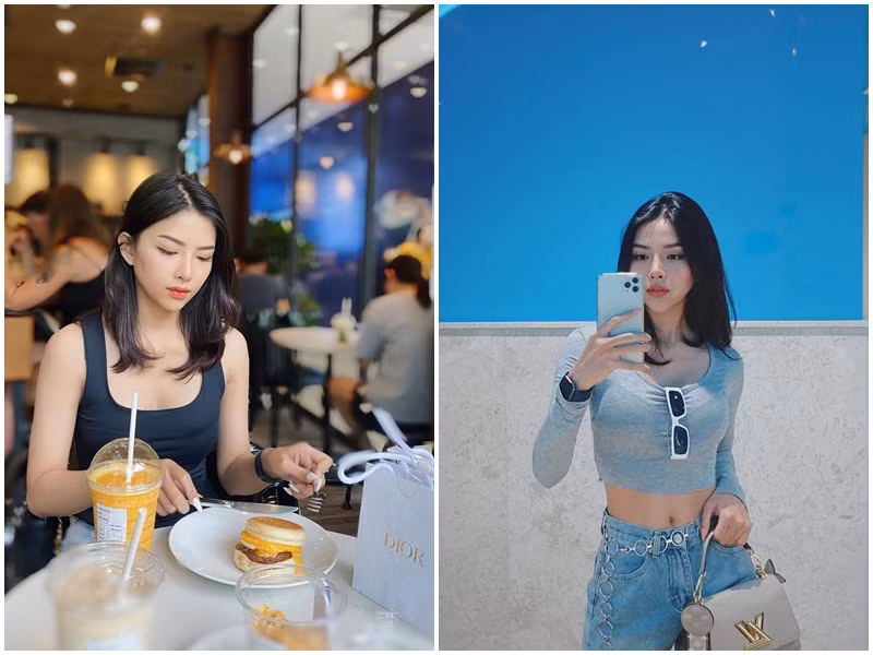 Vợ sắp cưới của Phan Mạnh Quỳnh có gu thời trang trẻ trung, cá tính, năng động.