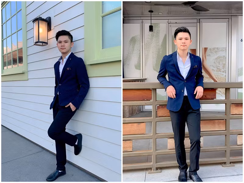 Ở tuổi 18, con trai đầu lòng của Bằng Kiều còn có ngoại hình điển trai.