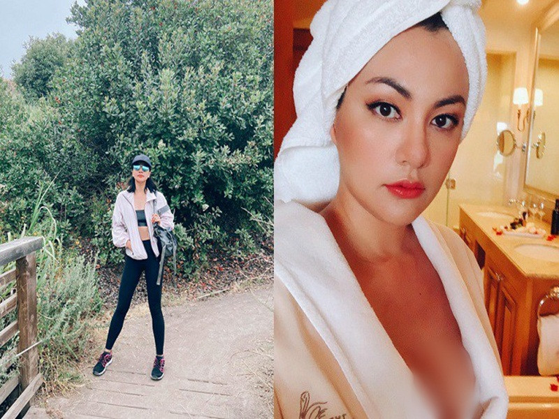 Ở tuổi 41, Ngọc Thúy duy trì vóc dáng thon gọn, quyến rũ nhờ tập luyện và ăn uống khoa học. Ảnh: Thời đại plus