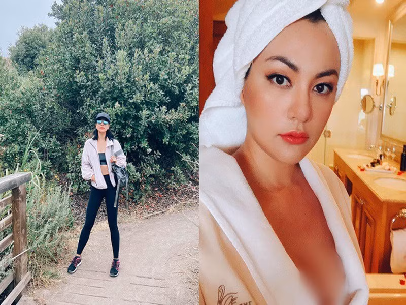 Ở tuổi 41, Ngọc Thúy duy trì vóc dáng thon gọn, quyến rũ nhờ tập luyện và ăn uống khoa học. Ảnh: Thời đại plus