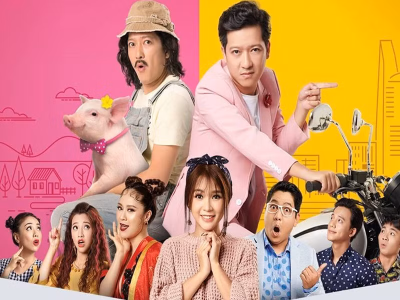 Trường Giang từng đóng chính loạt phim điện ảnh như “Lật mặt 1”, “49 ngày”, “30 chưa phải Tết”, “Taxi, em tên gì”, “Siêu sao siêu ngố”, trong đó phim “Siêu sao siêu ngố” thu về trăm tỷ. Ảnh: Vietnamplus