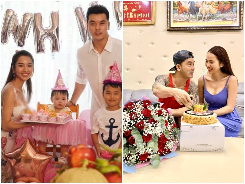 Khi dự sự kiện hay ở đời thường, cựu người mẫu đều chuộng trang phục khoe vòng một gợi cảm.