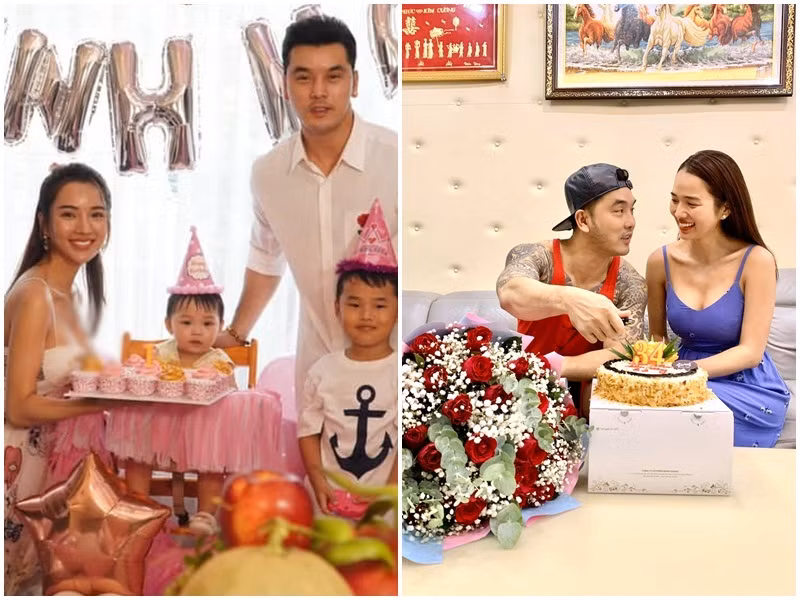 Khi dự sự kiện hay ở đời thường, cựu người mẫu đều chuộng trang phục khoe vòng một gợi cảm.