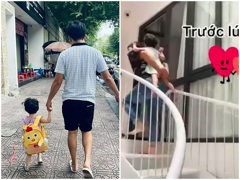 Trường Giang được xem là một trong những ông bố "nghiện con" nhất Vbiz. Anh dành thời gian rảnh rỗi chăm sóc và chơi đùa cùng con gái.