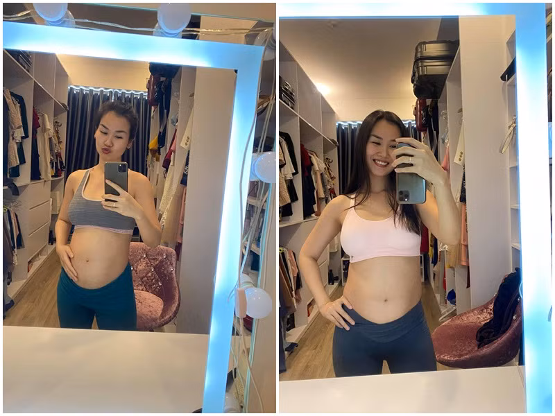 Nữ ca sĩ không tăng cân quá nhiều bởi xây dựng chế độ dinh dưỡng, tập luyện khoa học.