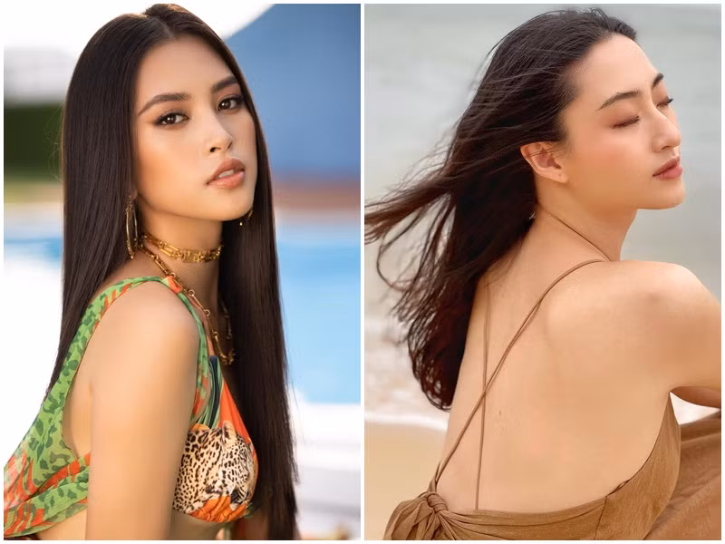 Trong khi đó, Lương Thùy Linh hiện tại sở hữu số đo 3 vòng 88-64-95. Vào thời điểm trước khi đăng quang, cô có số đo hình thể 86-66-92.