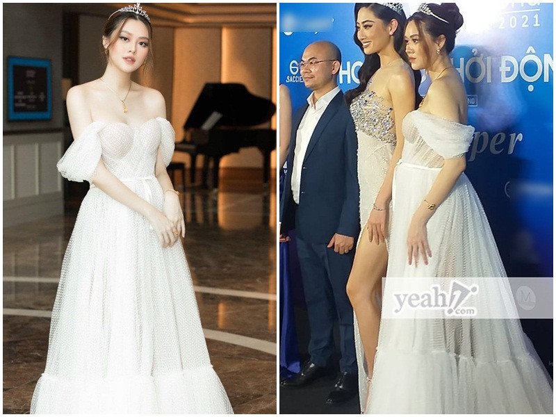 Mới đây, tham dự một buổi họp báo khởi động cuộc thi Hoa hậu Thế giới Việt Nam 2021, Tường San vướng nghi vấn mang bầu khi lộ vòng 2 lùm lùm. Ảnh: Yeah1