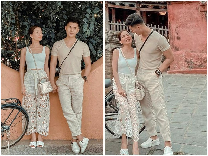 Cặp đôi chênh nhau 12 tuổi không ngại tình tứ bên bạn bè.