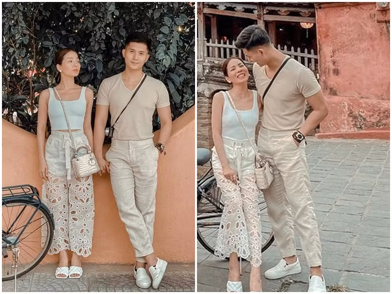 Cặp đôi chênh nhau 12 tuổi không ngại tình tứ bên bạn bè.