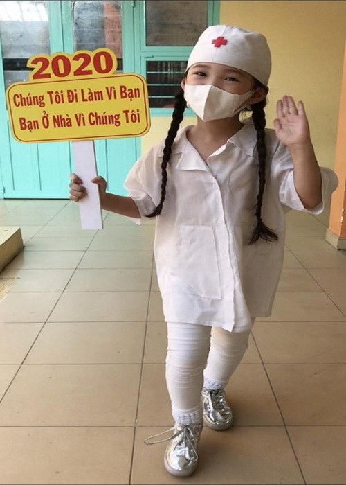 Cô nhóc còn có những MV của riêng mình. Năm ngoái, Bảo Thi thực hiện MV cover ca khúc "Ghen Cô Vy". Ảnh: Thế giới điện ảnh