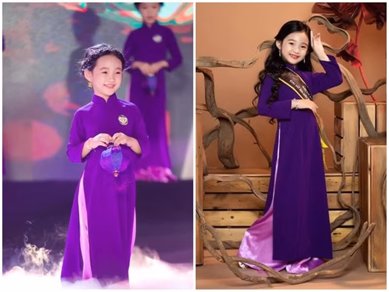 Bé Bảo Thi sở hữu vẻ ngoài đáng yêu nên lọt vào mắt xanh của nhiều nhà thiết kế, thương hiệu thời trang. Ảnh: Phụ nữ Việt Nam