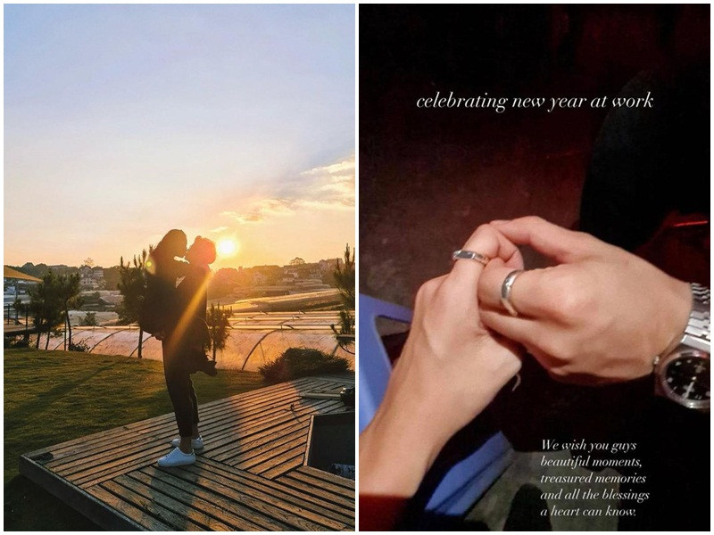 Ngô Thanh Vân nhiều lần bày tỏ sự hạnh phúc khi nửa kia thường xuyên vào bếp nấu ăn còn Huy Trần để lộ bằng chứng hoa có chủ với ảnh nền laptop là khoảnh khắc hôn bạn gái.