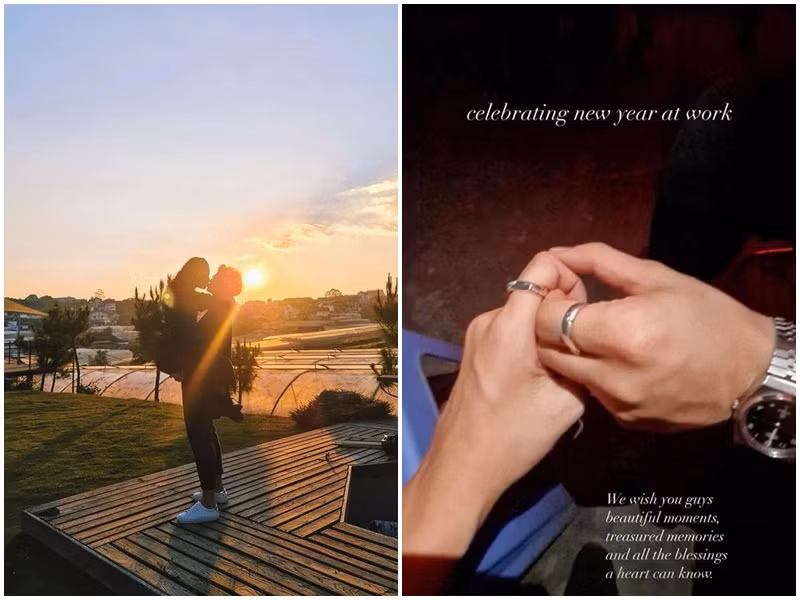 Ngô Thanh Vân nhiều lần bày tỏ sự hạnh phúc khi nửa kia thường xuyên vào bếp nấu ăn còn Huy Trần để lộ bằng chứng hoa có chủ với ảnh nền laptop là khoảnh khắc hôn bạn gái.