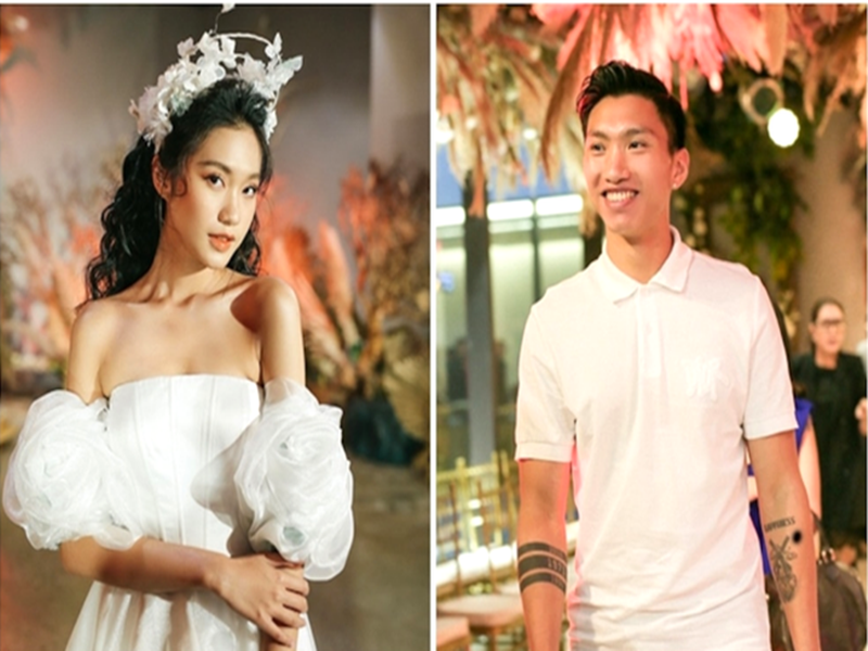 Doãn Hải My bắt đầu được chú ý khi tham gia Hoa hậu Việt Nam 2020. Tại sân chơi này, cô dừng chân ở top 10. Ngoài ra, Doãn Hải My còn nhận được sự quan tâm của khán giả bởi vướng tin đồn hẹn hò cầu thủ Đoàn Văn Hậu trong và sau cuộc thi nhan sắc. Ảnh: Dân Việt