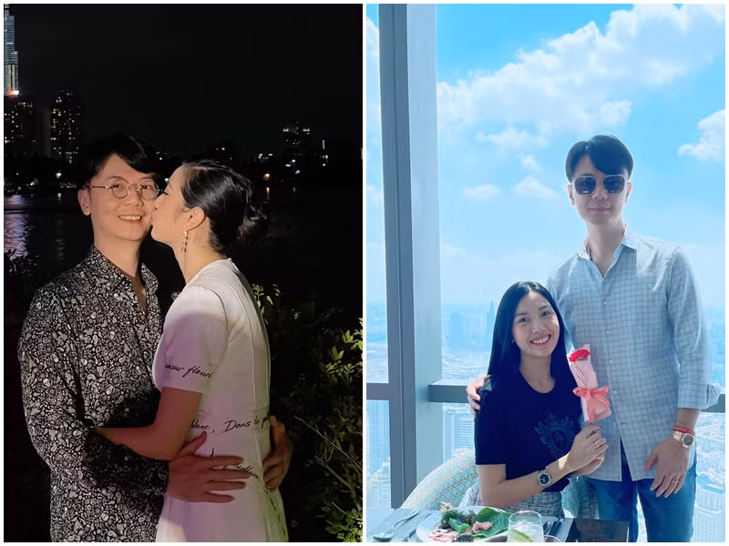 Về chung một nhà, có con chung, Thúy Vân vẫn được ông xã doanh nhân hết mực chiều chuộng.