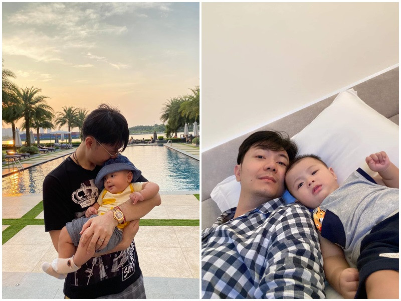 Ông xã của Thúy Vân không ngại việc chăm sóc con trai. Theo Thúy Vân, con trai là chất xúc tác khiến tình yêu của vợ chồng cô thăng hoa hơn.