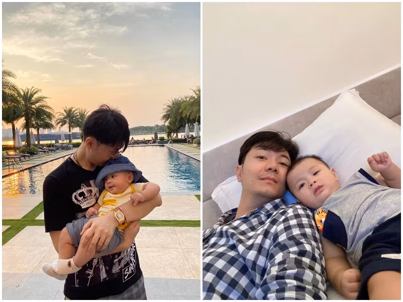 Ông xã của Thúy Vân không ngại việc chăm sóc con trai. Theo Thúy Vân, con trai là chất xúc tác khiến tình yêu của vợ chồng cô thăng hoa hơn.