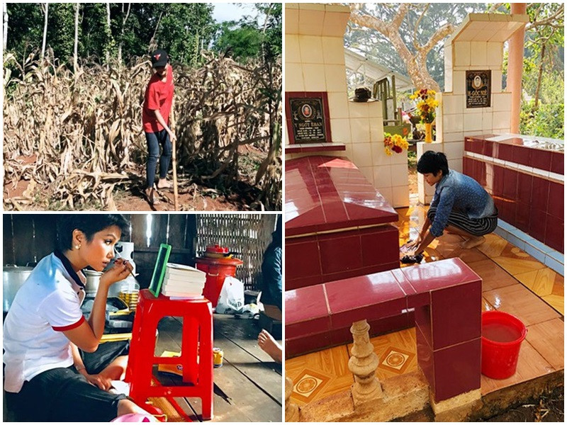 Kiếm bộn tiền nhưng H'hen Niê vẫn sống giản dị. Mỗi khi về quê, nàng hoa hậu sinh năm 1992 vẫn xắn tay nấu ăn cho gia đình, ra ngoài ruộng làm công việc đồng ánh hay tự tay dọn dẹp phần mộ của tổ tiên. H'hen Niê cũng không có thói quen sử dụng và mua những món đồ đắt tiền, hàng hiệu.