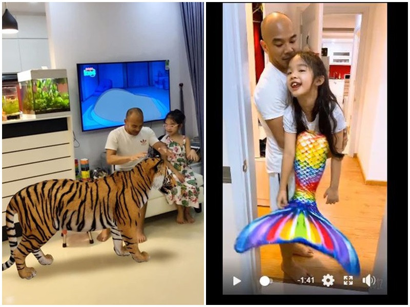 Sau đám cưới vào đầu năm 2020, quay phim Ngọc Lâm vẫn hết mực yêu thương chiều chuộng bé Thỏ. Anh từng mua trang phục đuôi cá và bồng bế bé Thỏ khỏi ngã khi hóa thành nàng tiên cá.