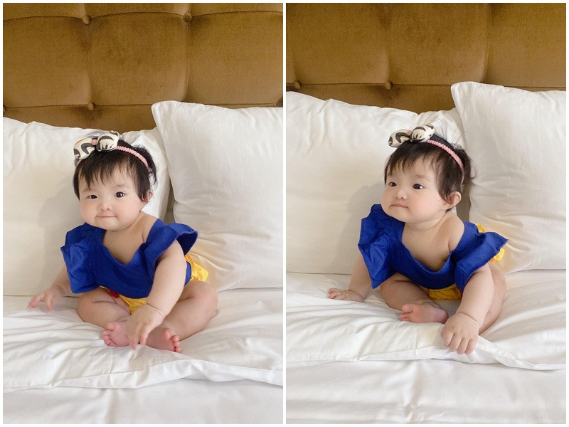 "Con còn thiếu 7 chú lùn nữa là đủ tiêu chuẩn đi gặp hoàng tử rồi ạ cô chú ơi", Đông Nhi hài hước chú thích loạt ảnh.