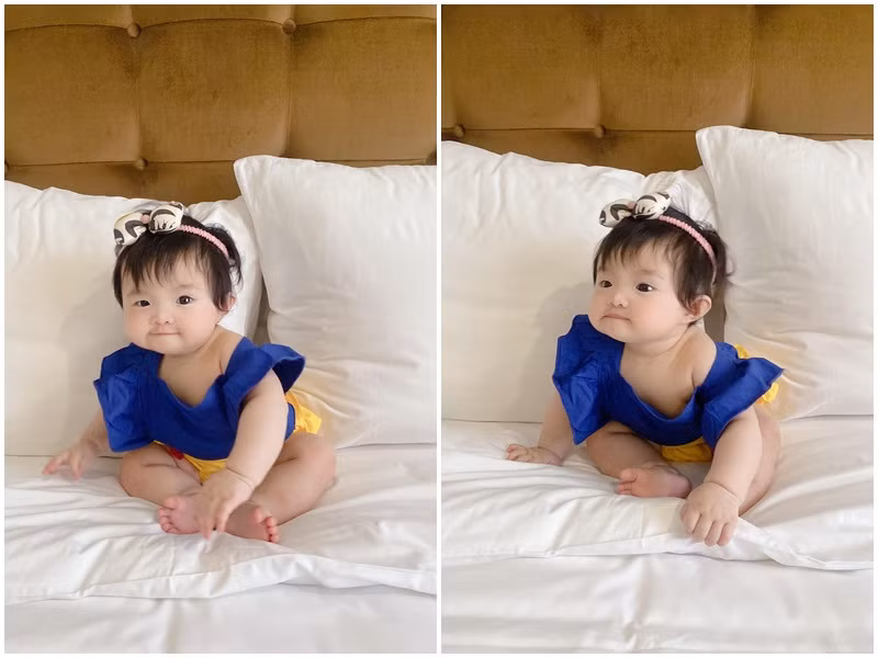 "Con còn thiếu 7 chú lùn nữa là đủ tiêu chuẩn đi gặp hoàng tử rồi ạ cô chú ơi", Đông Nhi hài hước chú thích loạt ảnh.