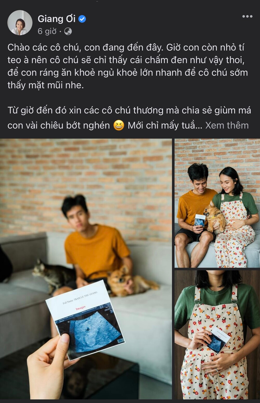 Giang Oi tiet lo tin vui sau hai nam ket hon