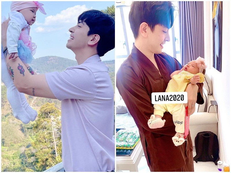 Dù bận rộn nhưng vợ chồng Thu Thủy thay phiên nhau chăm con để an tâm hơn thay vì giao con hoàn toàn cho người giúp việc.