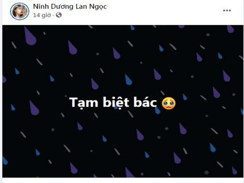 Ninh Dương Lan Ngọc bày tỏ sự tiếc thương khi biết tin mẹ đẻ của Chi Dân qua đời.