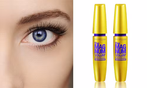 Magnum volume express Maybelline, 158.000đ. Đầu chải mi lớn hơn giúp diện tích tiếp xúc lông mi tăng lên gấp 7 lần, giúp mi không bị vón cục. Đầu cọ được thiết kế kiểu mới với nhiều lông hơn và được dàn trải khắp đầu cọ. Cấu trúc linh hoạt của loại cọ này cho phép những lông cọ có thể uyển chuyển theo độ cong của từng sợi mi và những vi sợi có thể len lỏi, bám vào từng sợi mi ở mọi góc độ.
