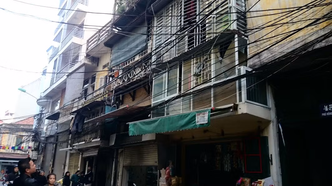 Khu tập thể xảy ra vụ nổ.