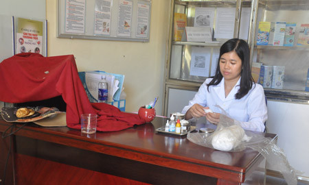 Lực lượng y tế tại các điểm thi đã sẵn sàng.