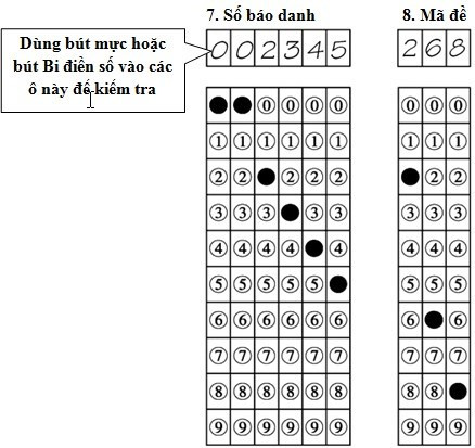 Lưu ý quan trọng khi tô bài thi trắc nghiệm trong kỳ thi THPT quốc gia - Hình 2 Luu y quan trong khi to bai thi trac nghiem trong ky thi THPT quoc gia-Hinh-2