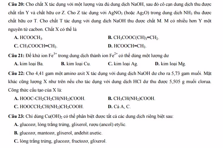De thi thu THPT quoc gia 2015 mon Hoa truong HN-Amsterdam va dap an-Hinh-6