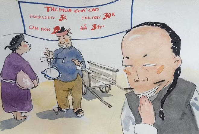 Thấy có lợi, tiểu thương người địa phương đã bỏ tiền mặt, thậm chí một số người vay vốn lãi suất cao để gom hàng.