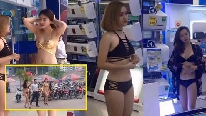 8. Mặc bikini bán hàng điện máy bị phạt 40 triệu đồng Khoảng 17h ngày 6/5, Chánh Thanh tra Sở Văn hóa, Thể thao (VH-TT) Hà Nội chính thức ký quyết định xử phạt 40 triệu đồng đối với Công ty điện máy Trần Anh vì để người mẫu mặc bikini đón khách và tiếp thị khách tại cửa hàng vào ngày 28/4 vừa qua.