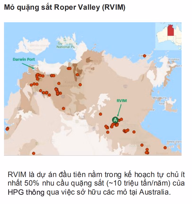 VNDirect: Hoa Phat co lai them 1.500 ty khi mua mo quang sat o Uc