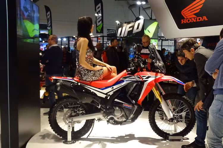 Giống như những dòng xe môtô địa hình khác, CRF250 Rally có chiều cao yên rất lớn là 895 mm do cặp phuộc hành trình lớn. Trong đó, phuộc trước của xe là loại Showa 43 mm mới, được hiệu chỉnh dành riêng cho Rally. Với trọng lượng chỉ 157 kg, chiếc xe vẫn tương đối nhẹ so với một mẫu xe phân khối lớn.