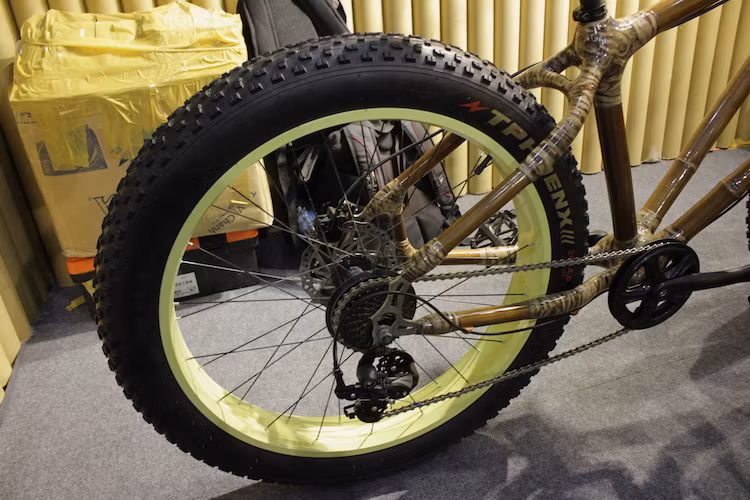 Về hệ truyền động, xe có giò đạp phía trước 1 tầng đĩa, kết hợp với bộ líp phía sau 7 tầng. Hệ thống chuyển giữa các tầng líp sau do hãng Shimano của Nhật sản xuất. Ngoài bộ khung tre, các linh kiện khác của chiếc xe được Viet Bamboo Bike mua từ những hãng phụ tùng xe đạp khác nhau.