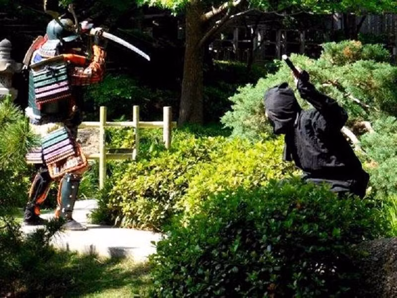 Vẫn có một sự khác biệt đối chút giữa Ninja và Samurai. Samurai xuất thân từ tầng lớp quý tộc và phục vụ cho các vua chúa, còn Ninja là các chiến binh thuộc tầng lớp dưới trong xã hội.