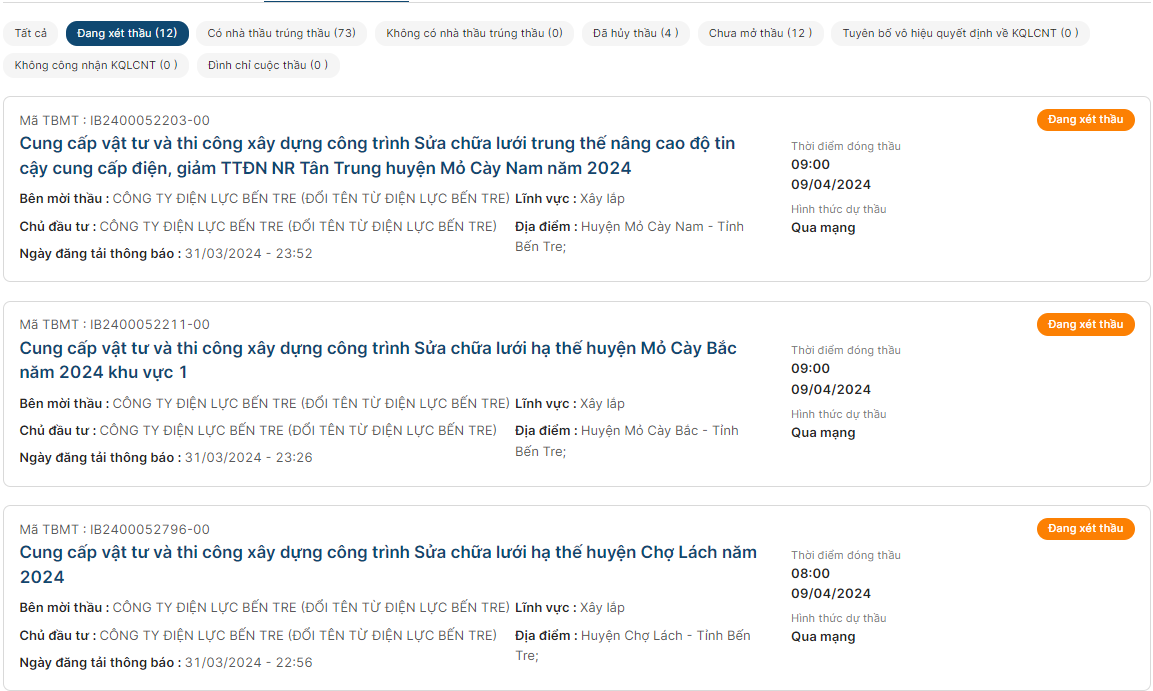 Xây lắp điện Hữu Trung đang làm gì tại Điện lực Bến Tre? Xay lap dien Huu Trung dang lam gi tai Dien luc Ben Tre?