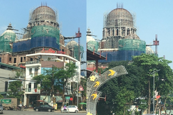 Biet thu “khung” cua Cty Hai Linh co dau hieu vi pham trat tu xay dung?