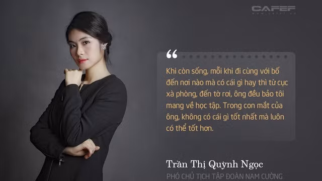  2. Trần Thị Quỳnh Ngọc Là con gái duy nhất của doanh nhân quá cố Trần Văn Cường, Trần Thị Quỳnh Ngọc (sinh năm 1980) bất ngờ nổi lên trong giới tài chính khi nắm giữ một phần cổ phần của tập đoàn Nam Cường và có thể trở thành một trong những nữ triệu phú đô la trẻ nhất sàn chứng khoán. Ảnh: cafef.vn.