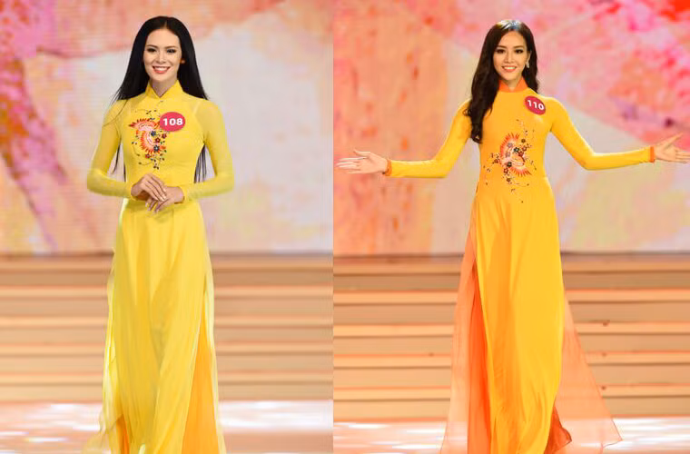 Bộ sưu tập “Giấc mơ hồng hạc” vẫn trung thành với những đường nét truyền thống trên nền vải voan mềm mại kết hợp nghệ thuật thêu cùng sự lấp lánh của những viên đá pha lê.